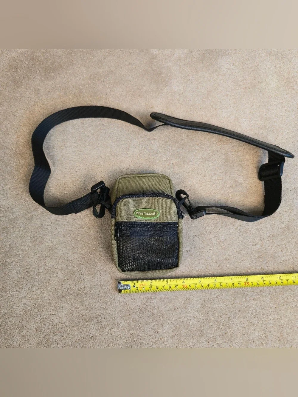 Olive green Samsonite camera pouch Iconic Classic